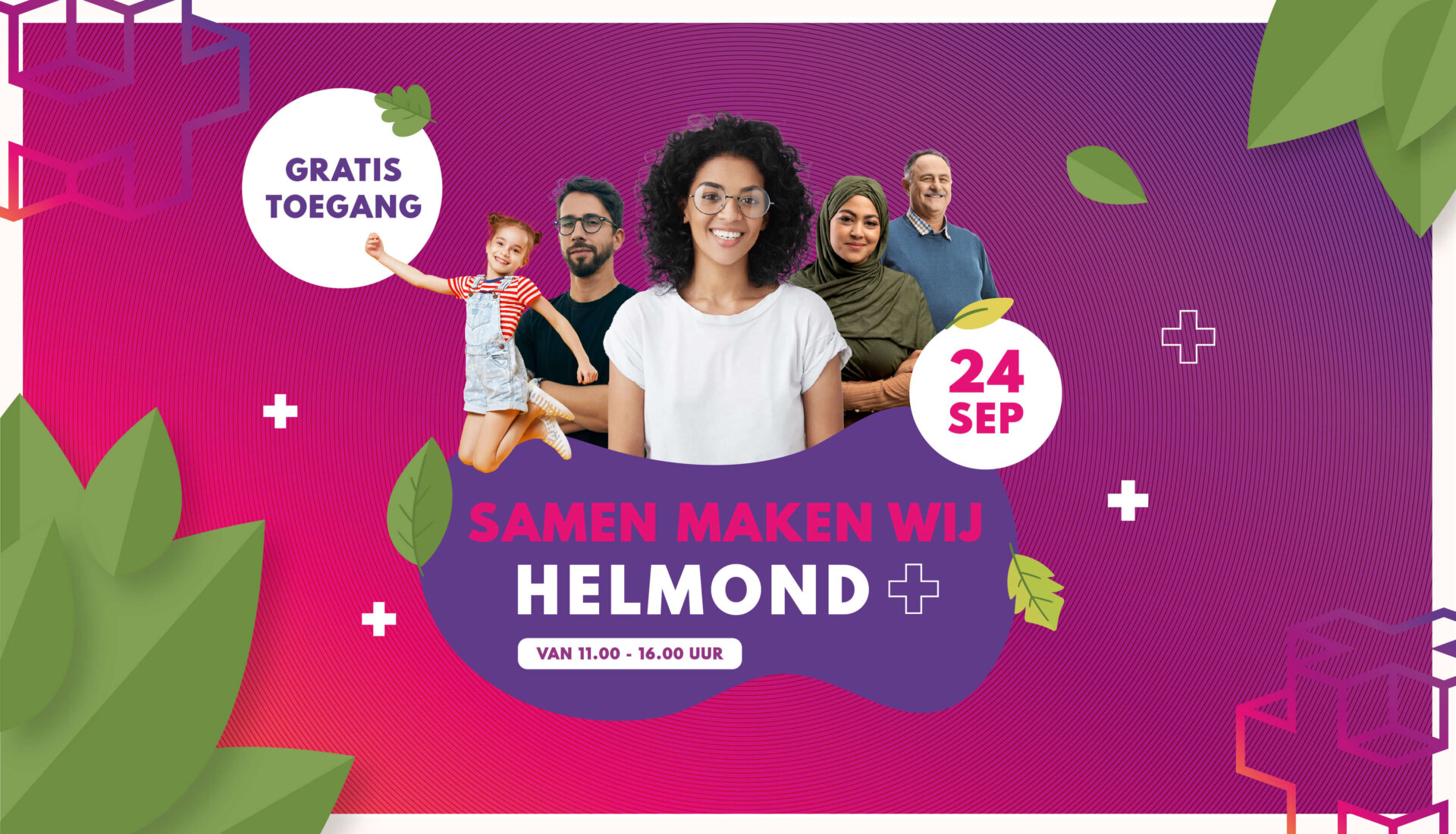 Visual ter promotie van Samen maken we Helmond event gemaakt in opdracht van gemeente Helmond