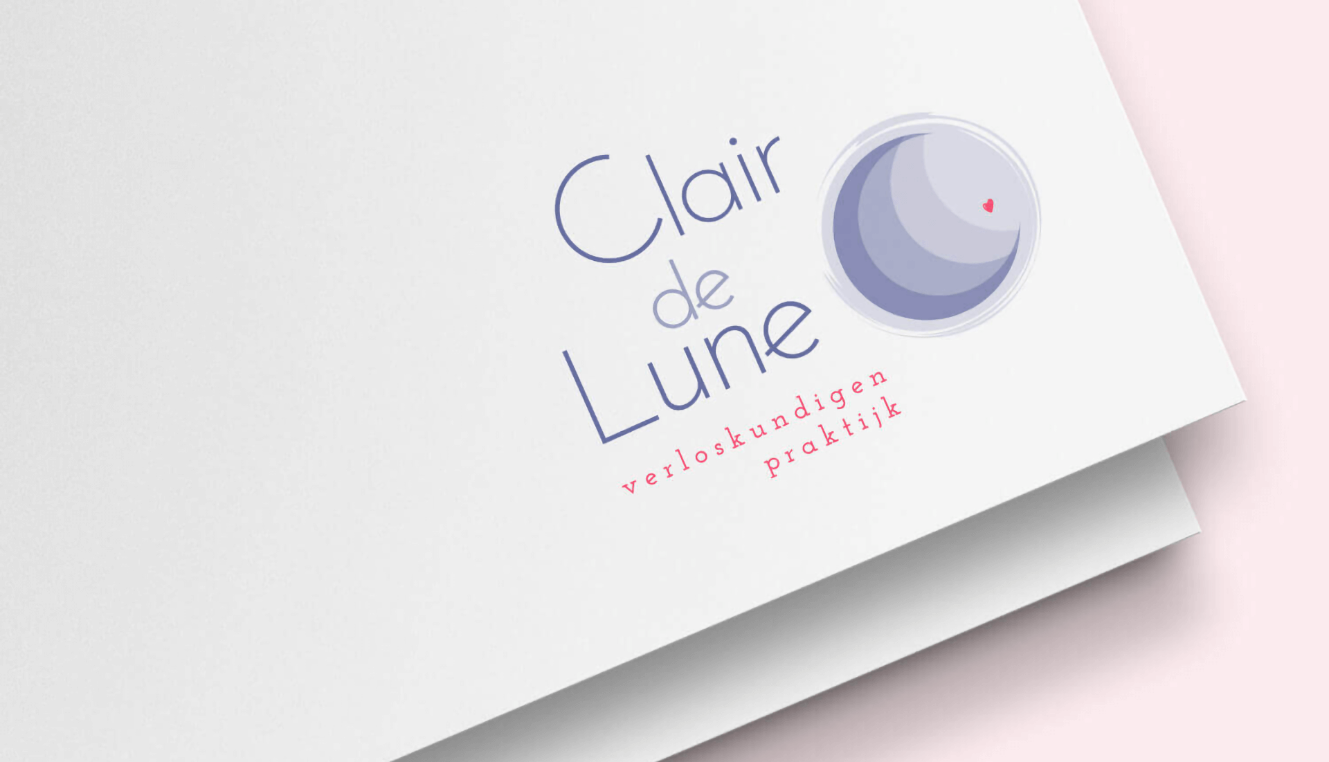 Ontwerp logo Verloskundigenpraktijk Clair de Lune